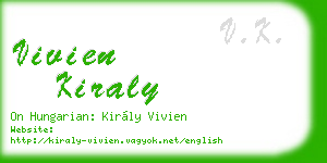 vivien kiraly business card